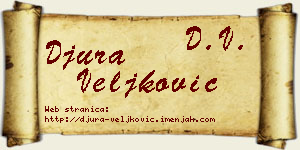 Đura Veljković vizit kartica